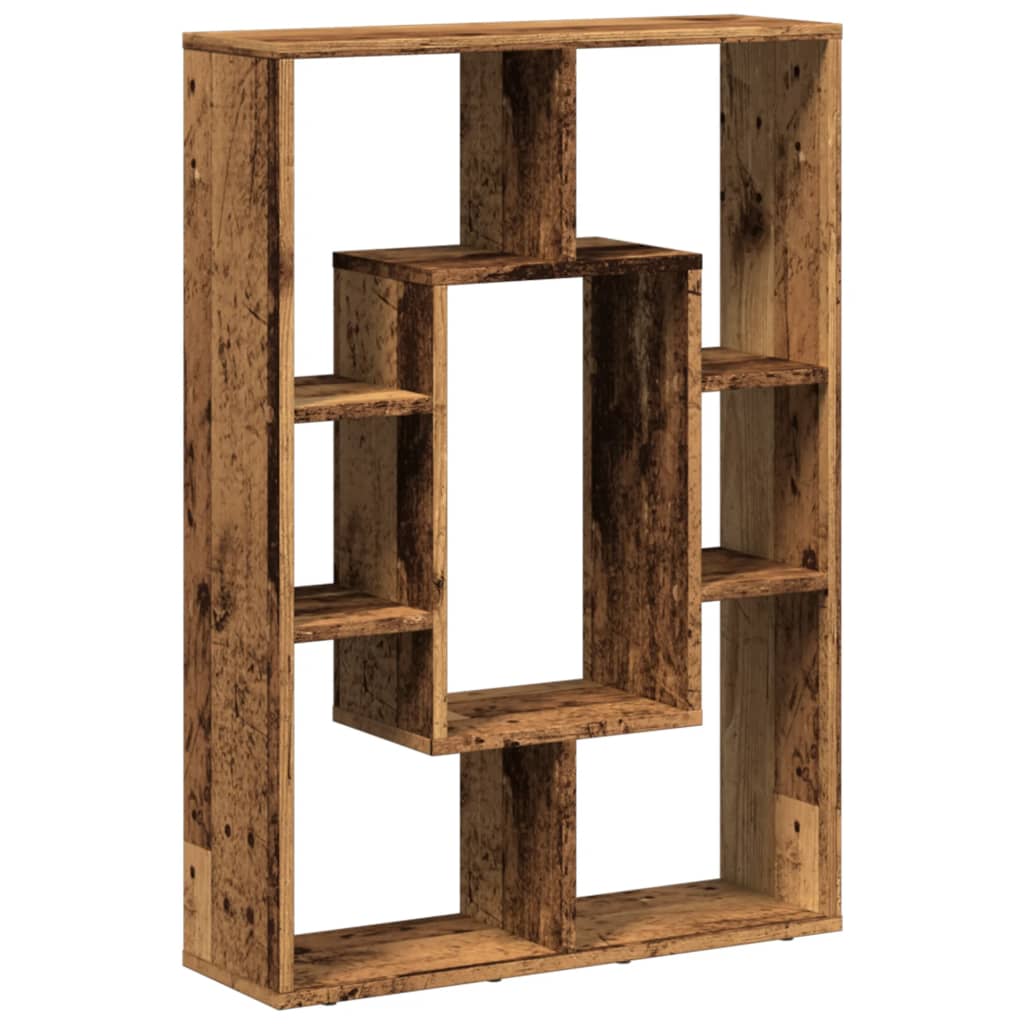 Bibliothèque vieux bois 63x20x90 cm bois d'ingénierie - XIOS