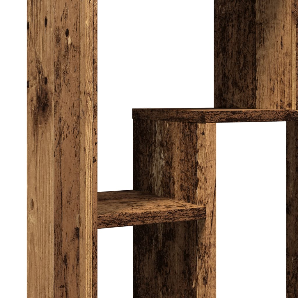 Bibliothèque vieux bois 63x20x90 cm bois d'ingénierie - XIOS