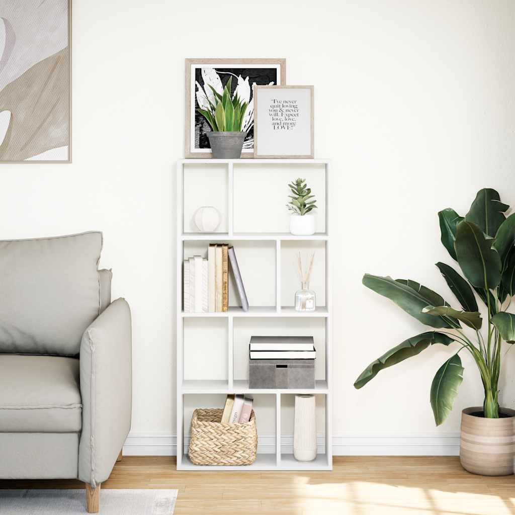 Bibliothèque Blanc 60x20x120,5 cm Bois d'ingénierie - XIOS