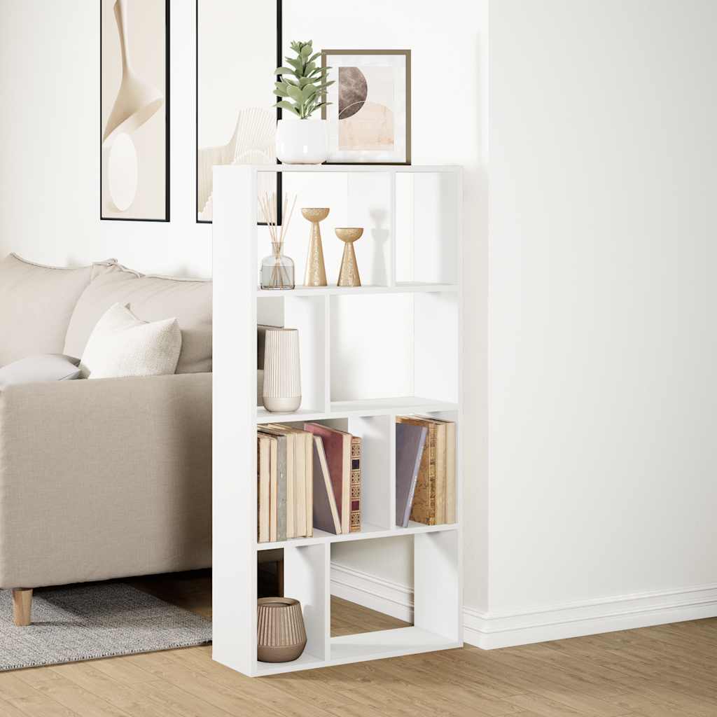 Bibliothèque Blanc 60x20x120,5 cm Bois d'ingénierie - XIOS