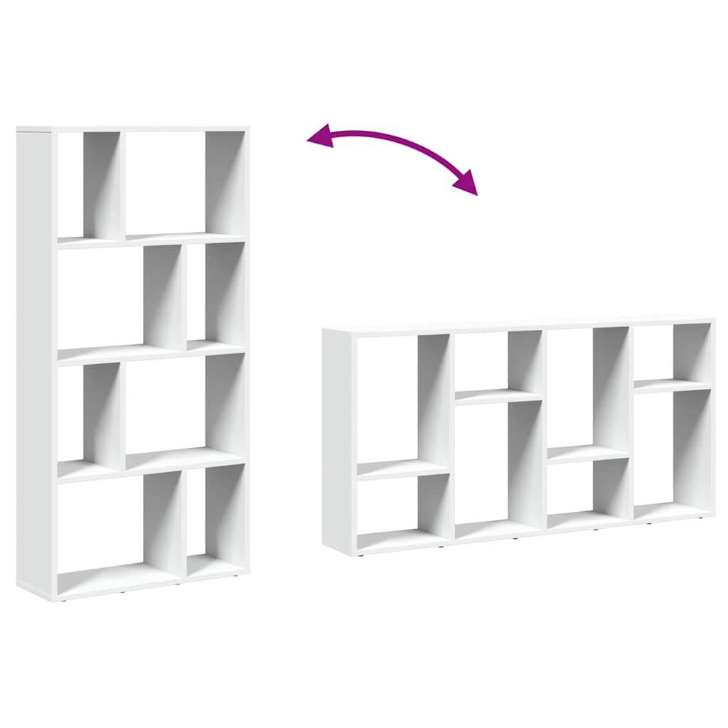 Bibliothèque Blanc 60x20x120,5 cm Bois d'ingénierie - XIOS