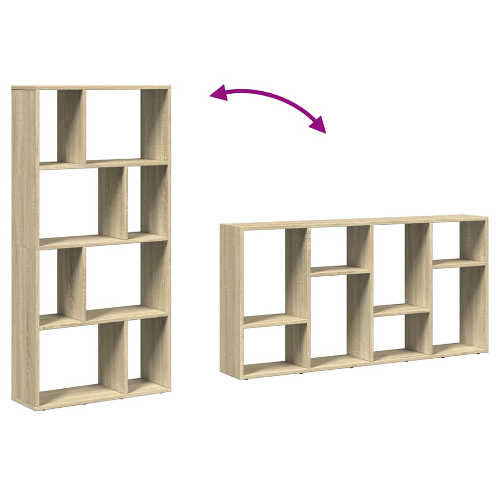 Bibliothèque chêne sonoma 60x20x120,5 cm bois d'ingénierie