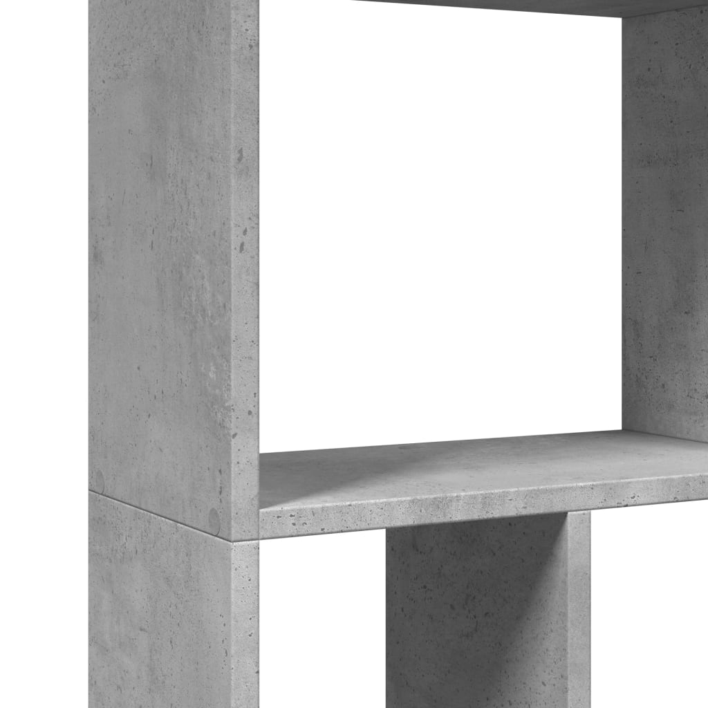 Bibliothèque gris béton 60x20x120 cm bois d'ingénierie - XIOS