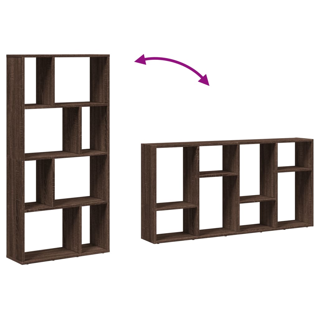 Bibliothèque chêne marron 60x20x120 cm bois d'ingénierie - XIOS