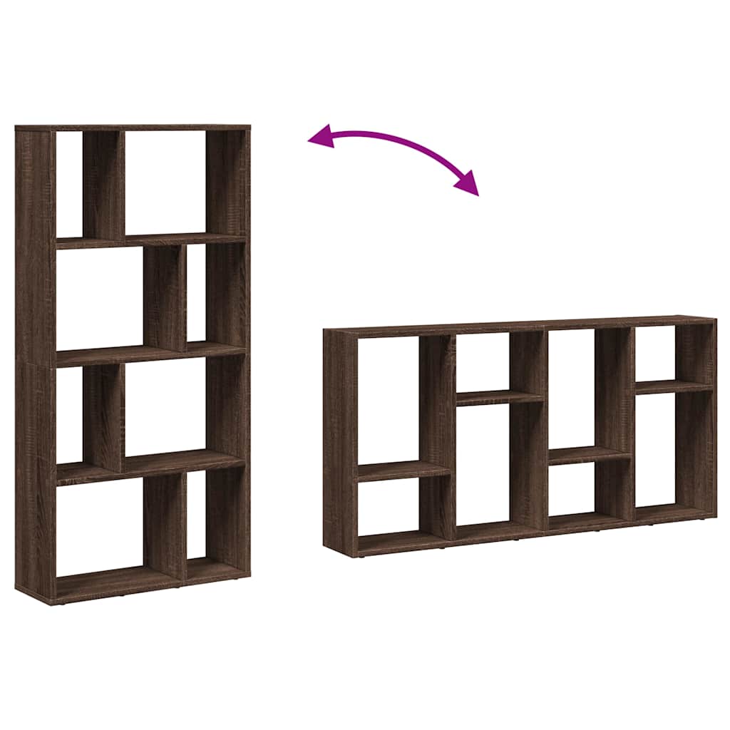 Bibliothèque chêne marron 60x20x120,5 cm bois d'ingénierie - XIOS