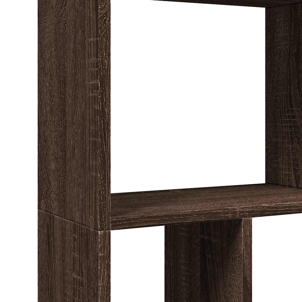 Bibliothèque chêne marron 60x20x120,5 cm bois d'ingénierie - XIOS