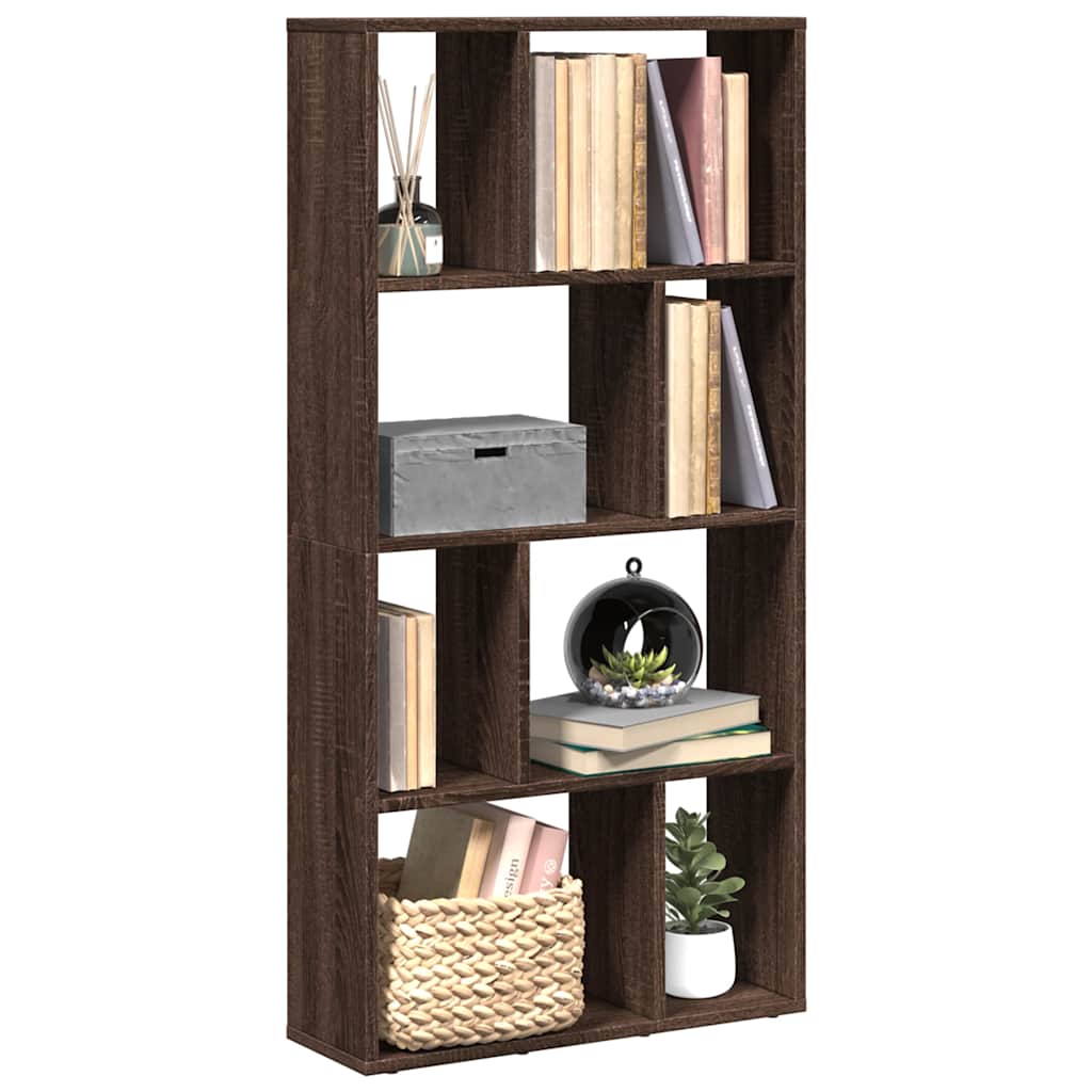 Bibliothèque chêne marron 60x20x120,5 cm bois d'ingénierie - XIOS