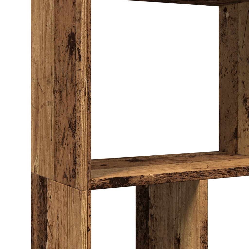 Bibliothèque vieux bois 60x20x120,5 cm bois d'ingénierie
