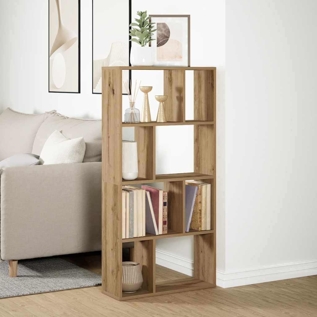 Bibliothèque chêne artisanal 60x20x120,5 cm bois d'ingénierie - XIOS