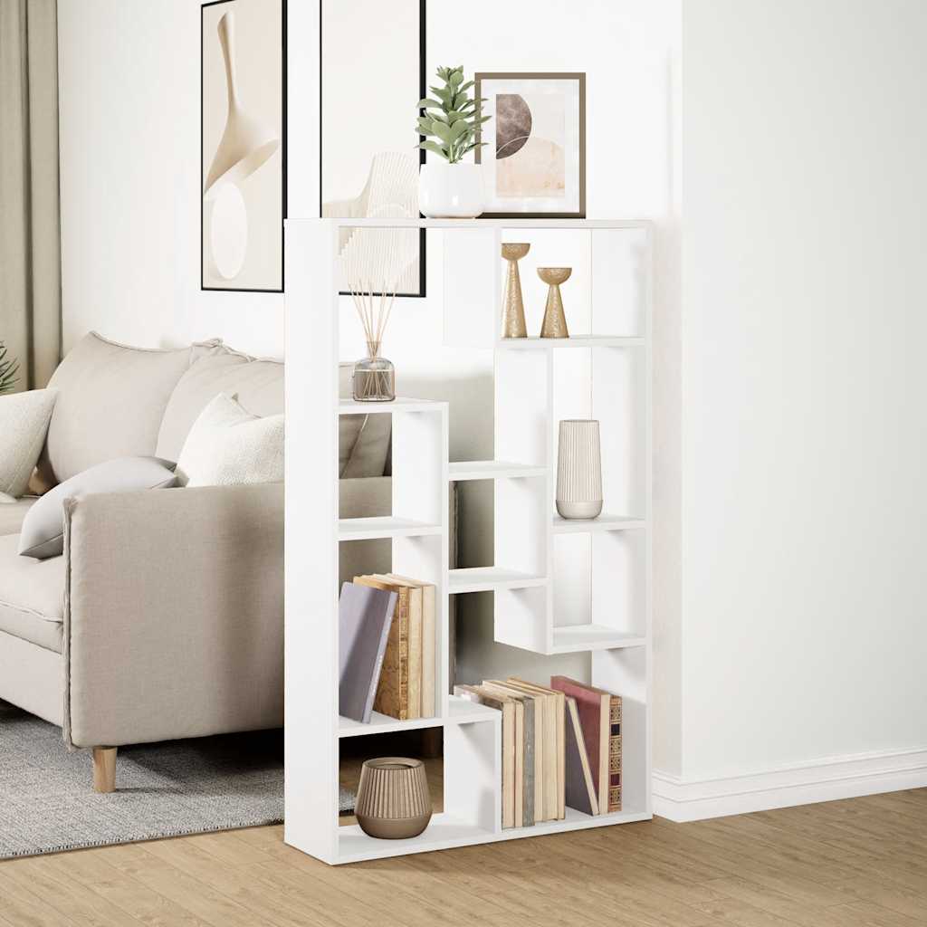 Bibliothèque blanc 72x20x120,5 cm bois d'ingénierie - XIOS