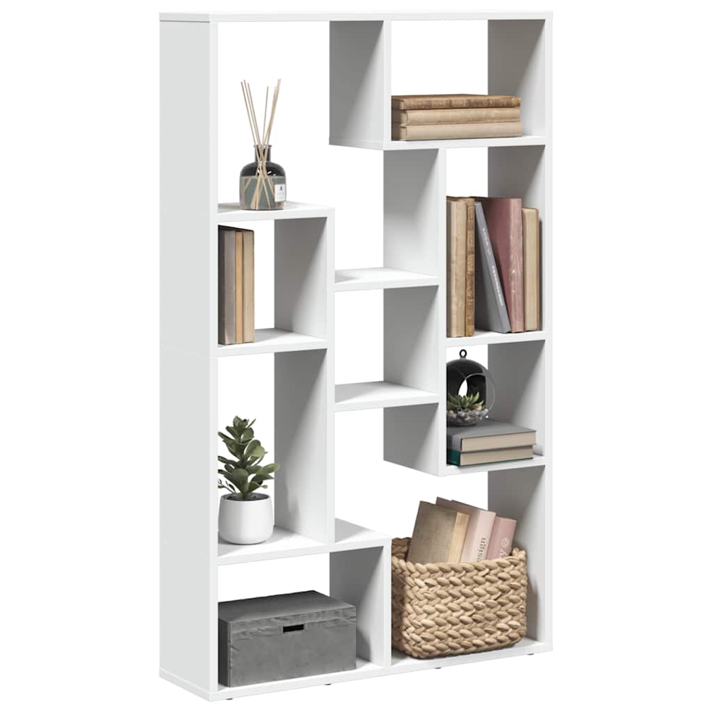 Bibliothèque blanc 72x20x120,5 cm bois d'ingénierie - XIOS