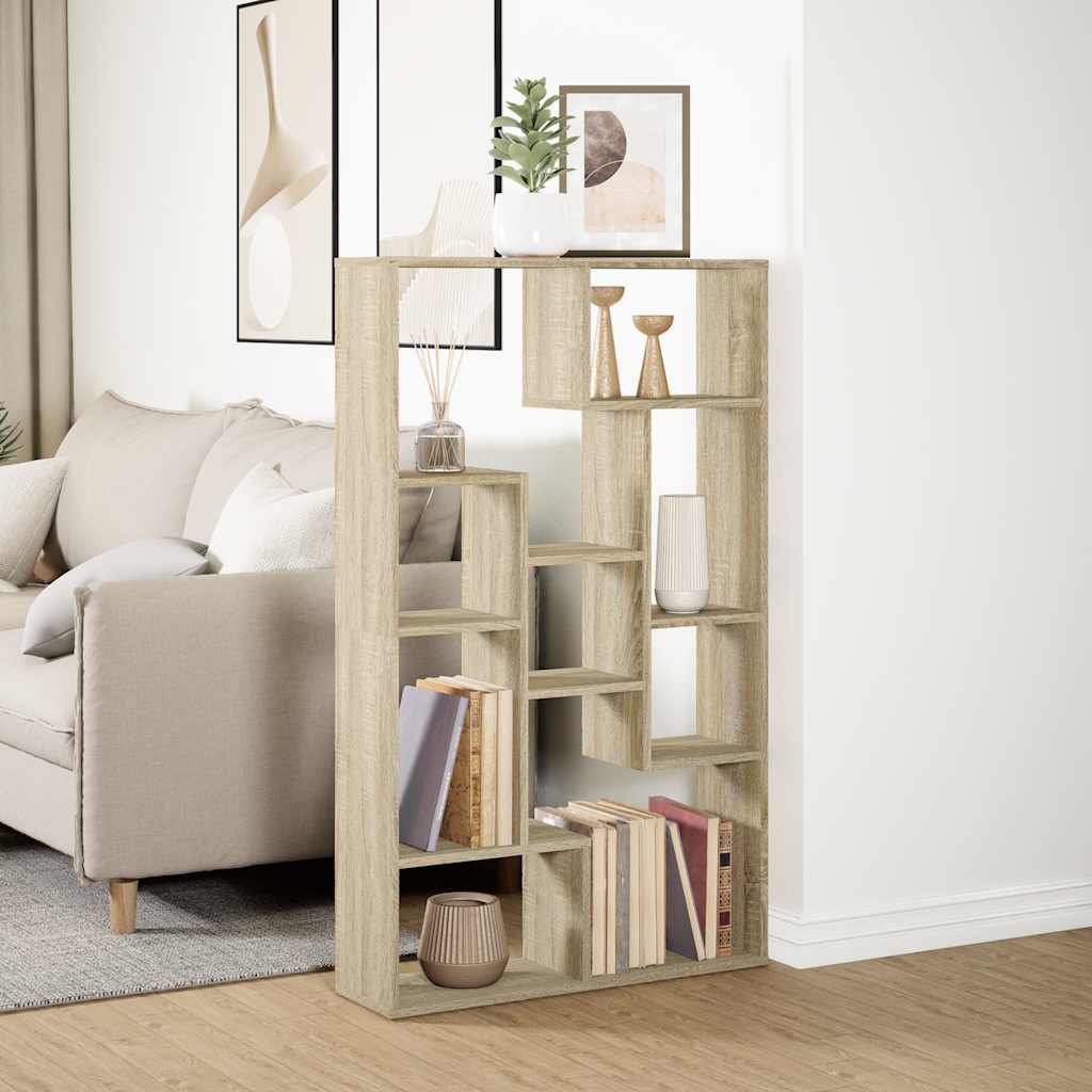 Bibliothèque chêne sonoma 72x20x120,5 cm bois d'ingénierie - XIOS