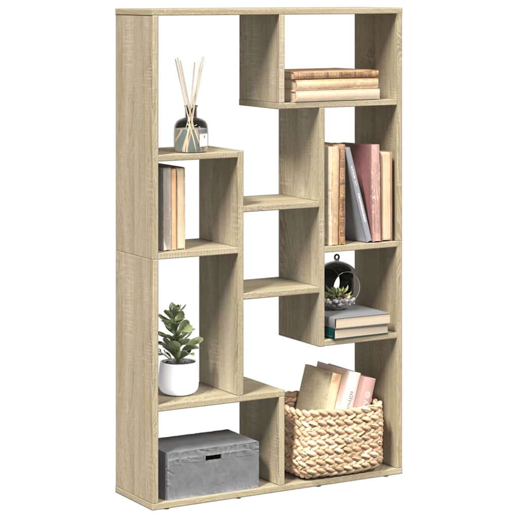 Bibliothèque chêne sonoma 72x20x120,5 cm bois d'ingénierie - XIOS