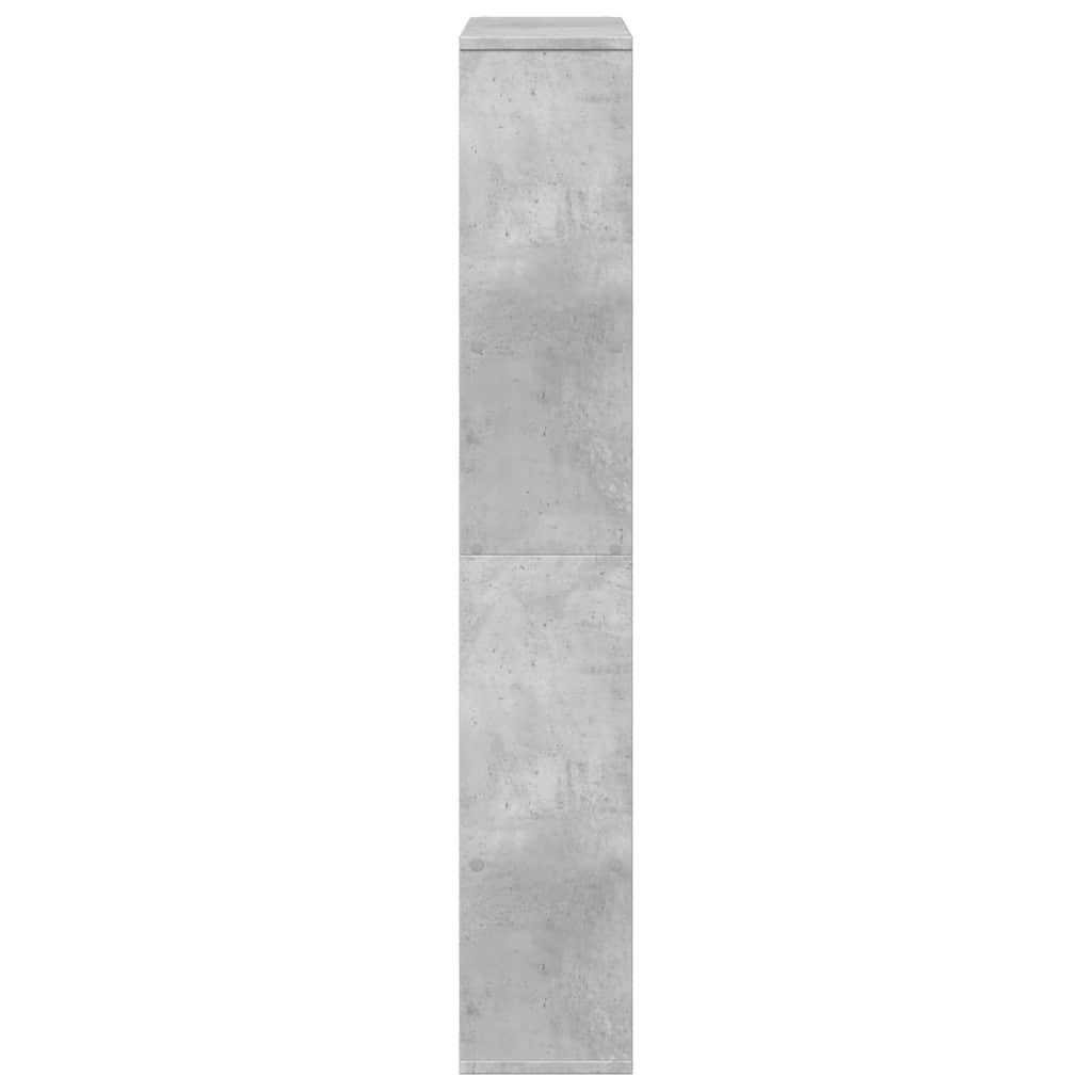 Bibliothèque gris béton 72x20x120,5 cm bois d'ingénierie - XIOS