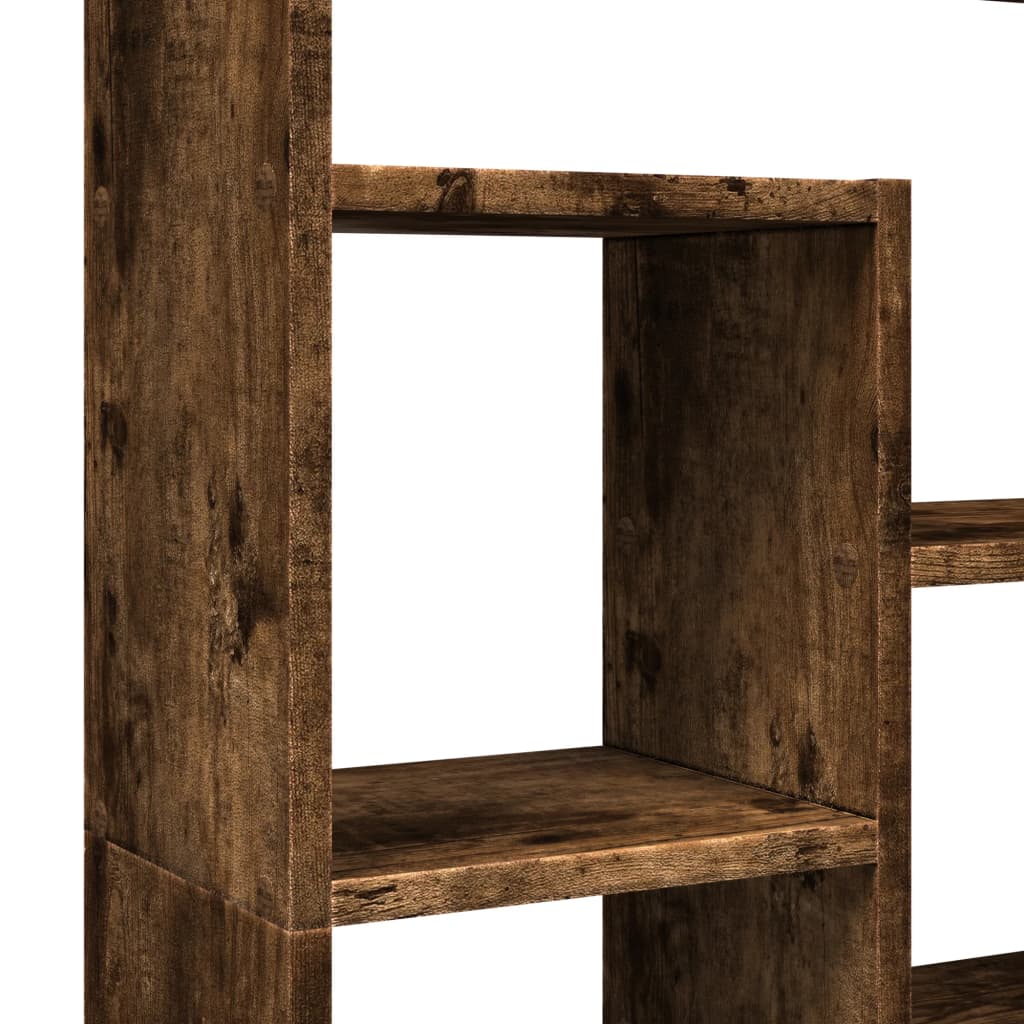 Bibliothèque chêne fumé 72x20x120 cm bois d'ingénierie - XIOS