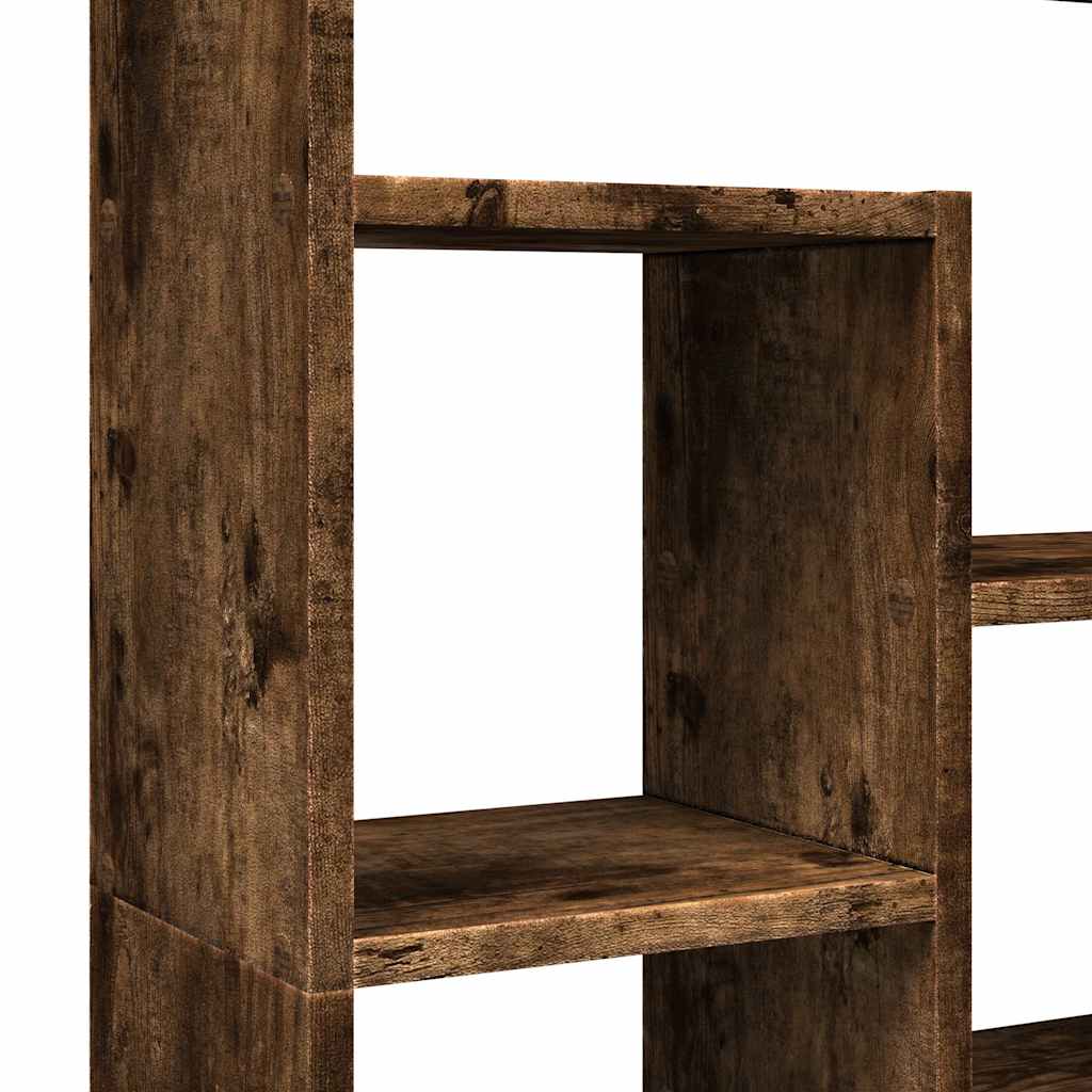 Bibliothèque chêne fumé 72x20x120,5 cm bois d'ingénierie - XIOS