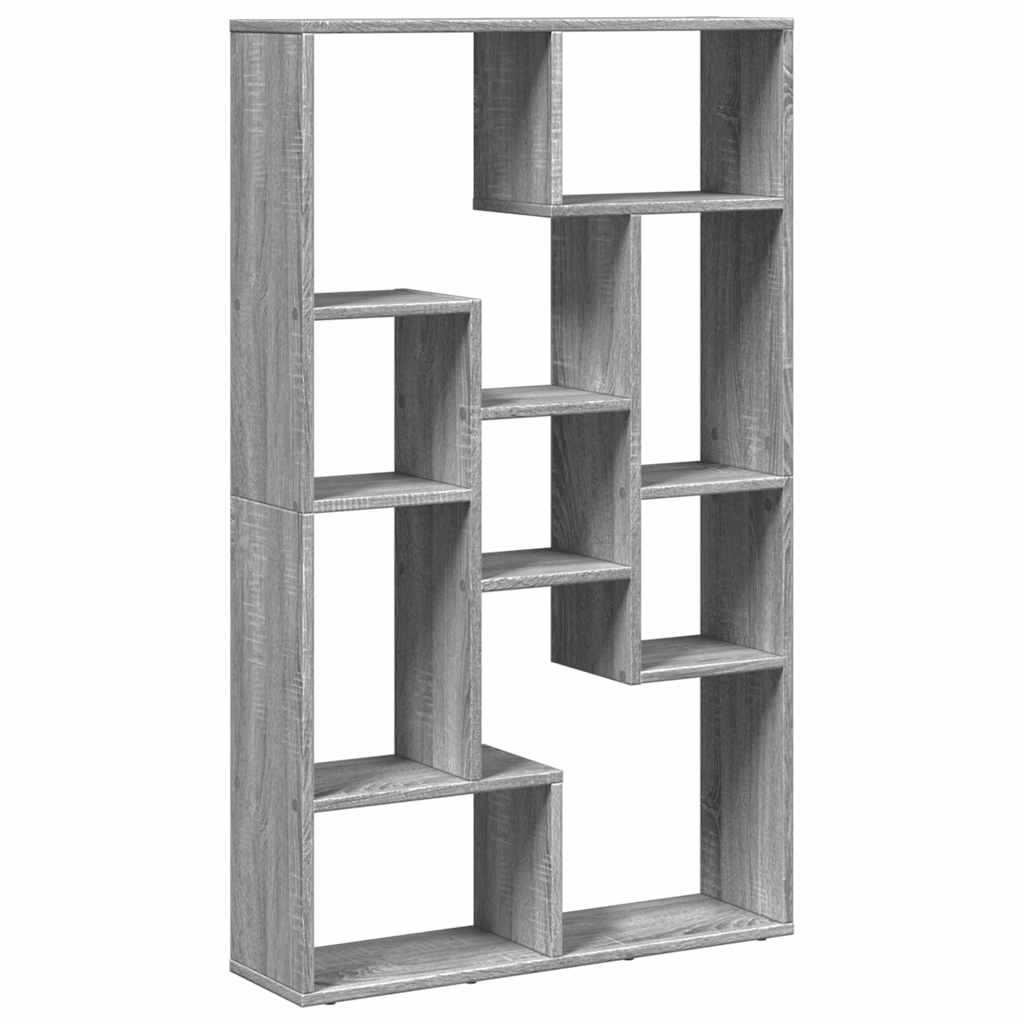 Bibliothèque sonoma gris 72x20x120,5 cm bois d'ingénierie - XIOS