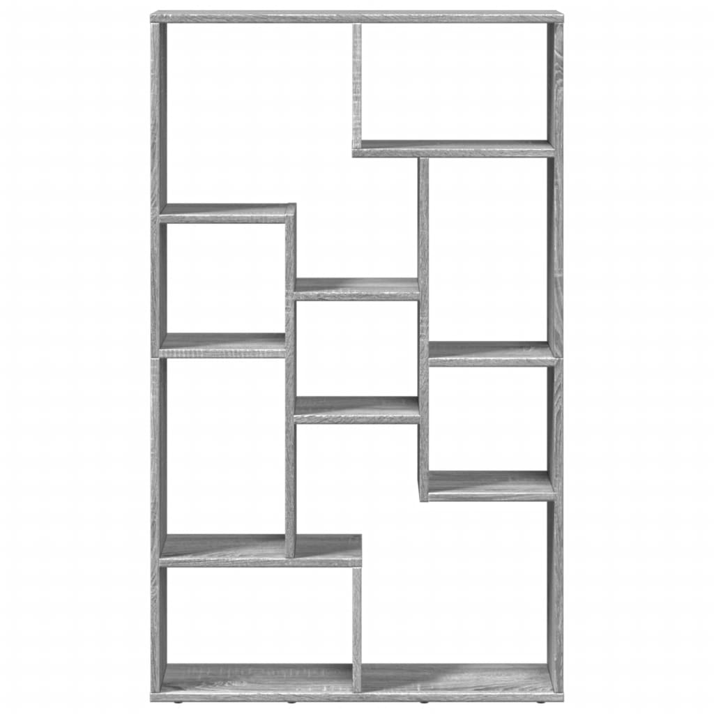 Bibliothèque sonoma gris 72x20x120 cm bois d'ingénierie - XIOS