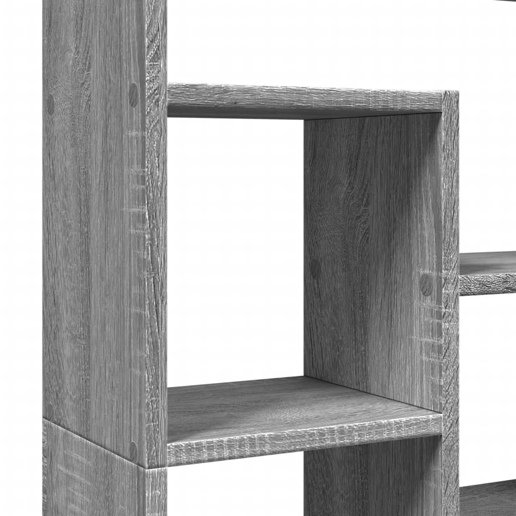 Bibliothèque sonoma gris 72x20x120 cm bois d'ingénierie - XIOS