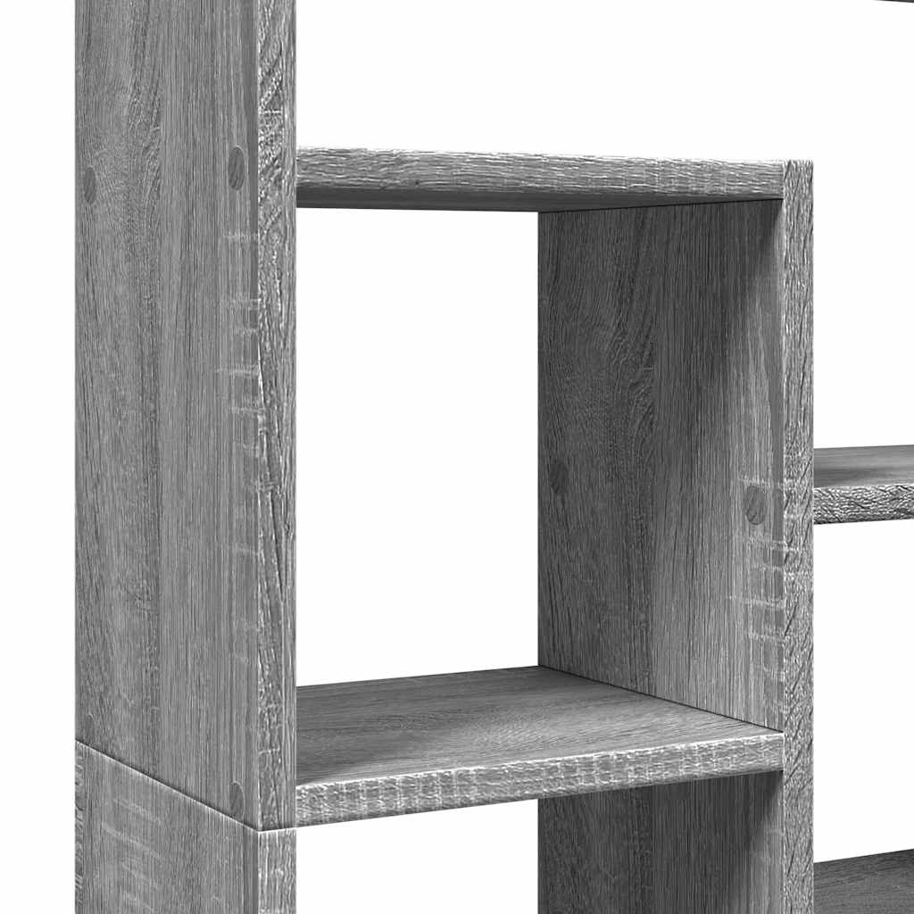 Bibliothèque sonoma gris 72x20x120,5 cm bois d'ingénierie - XIOS