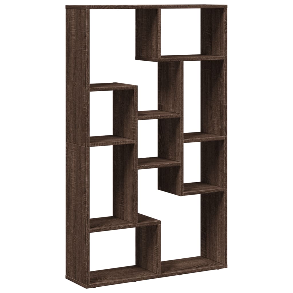 Bibliothèque chêne marron 72x20x120 cm bois d'ingénierie - XIOS