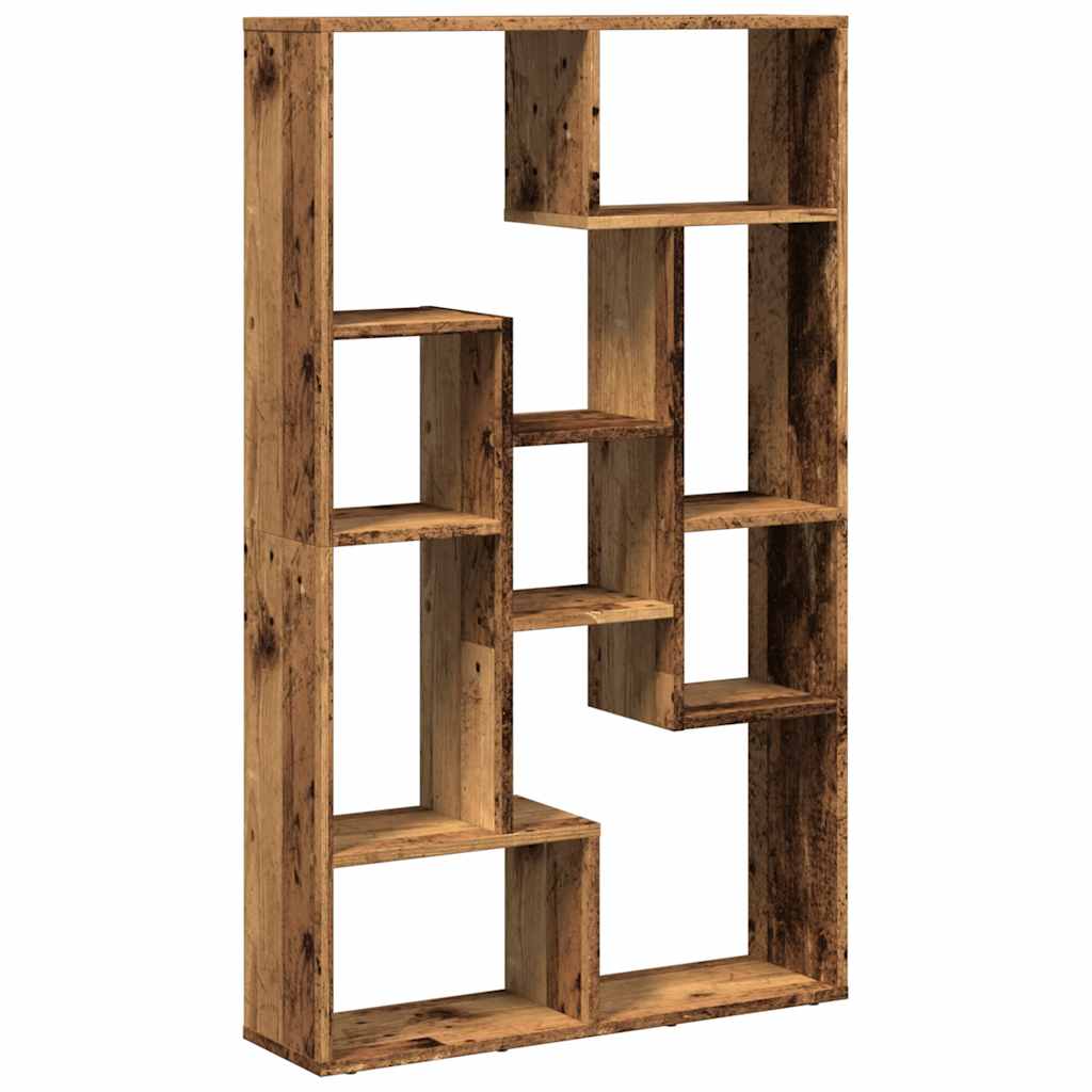 Bibliothèque vieux bois 72x20x120,5 cm bois d'ingénierie - XIOS