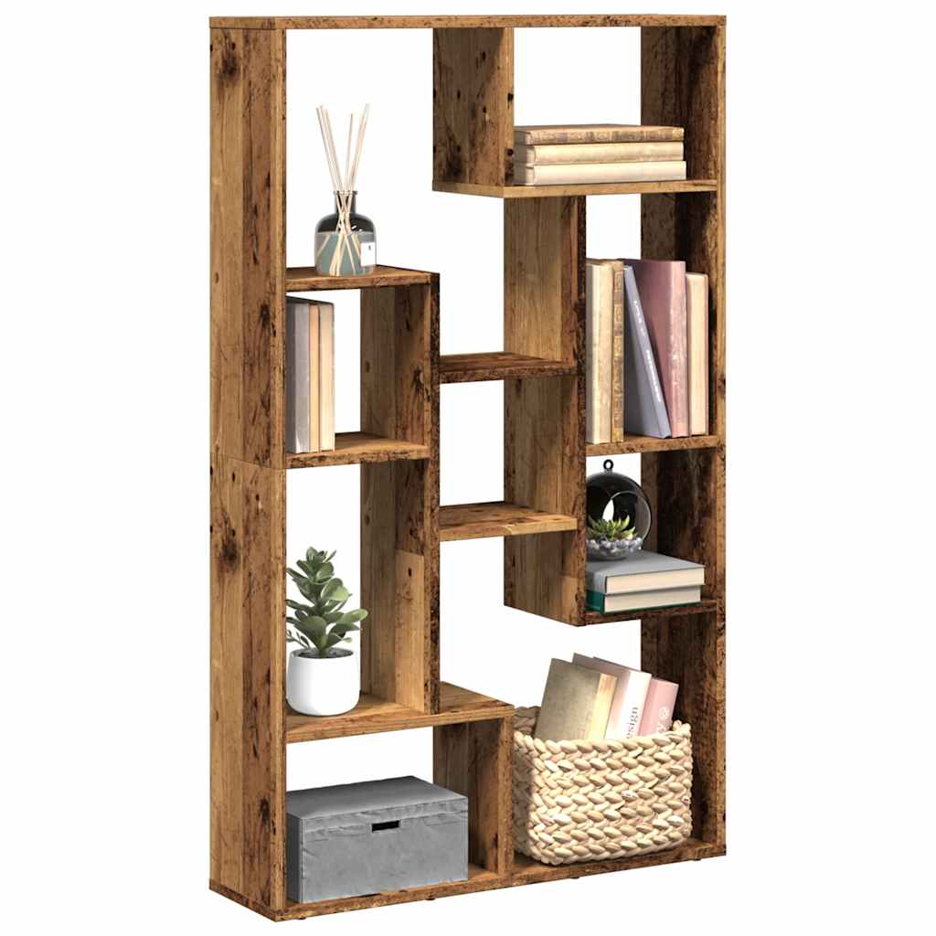 Bibliothèque vieux bois 72x20x120,5 cm bois d'ingénierie - XIOS