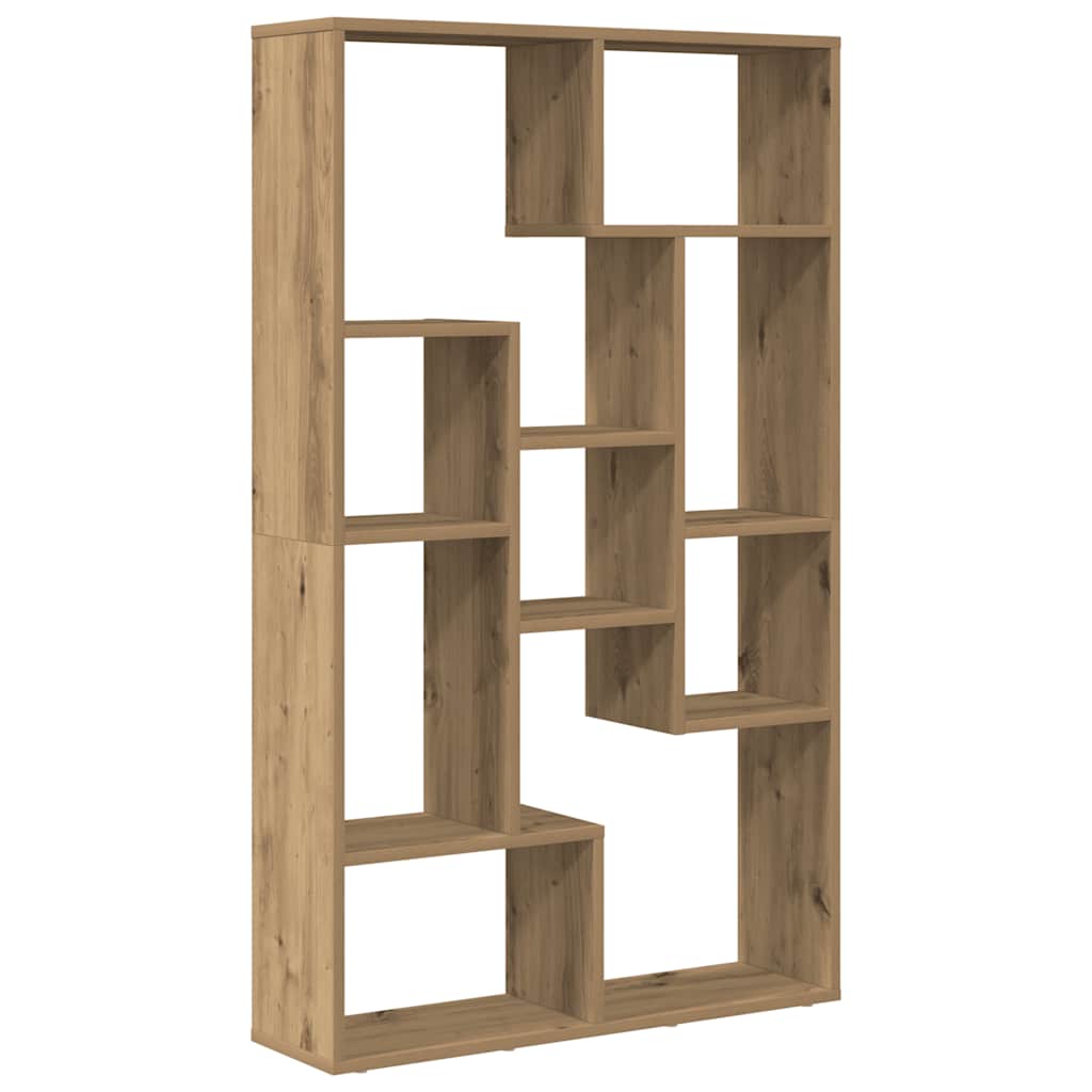 Bibliothèque chêne artisanal 72x20x120,5 cm bois d'ingénierie - XIOS