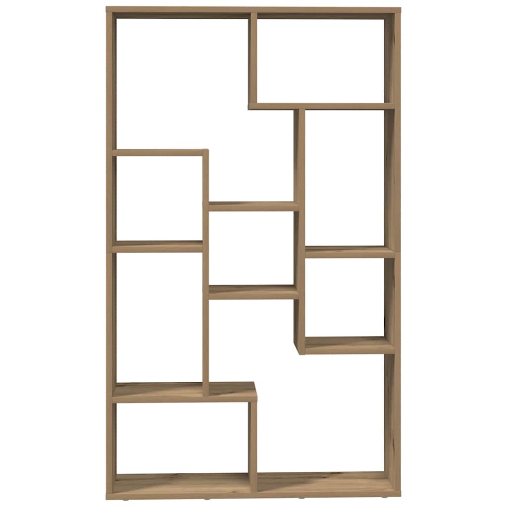Bibliothèque chêne artisanal 72x20x120,5 cm bois d'ingénierie - XIOS