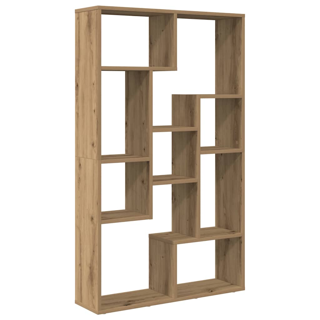 Bibliothèque chêne artisanal 72x20x120,5 cm bois d'ingénierie - XIOS