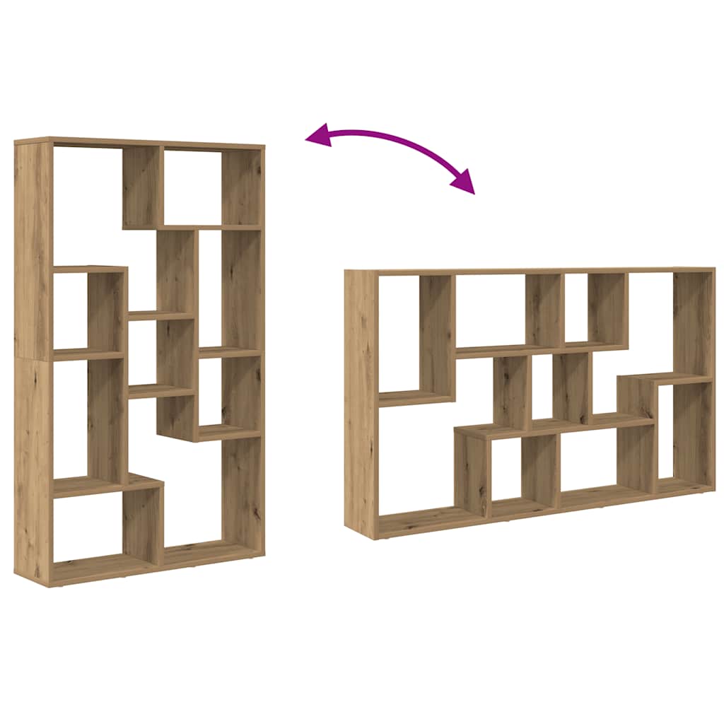 Bibliothèque chêne artisanal 72x20x120,5 cm bois d'ingénierie - XIOS