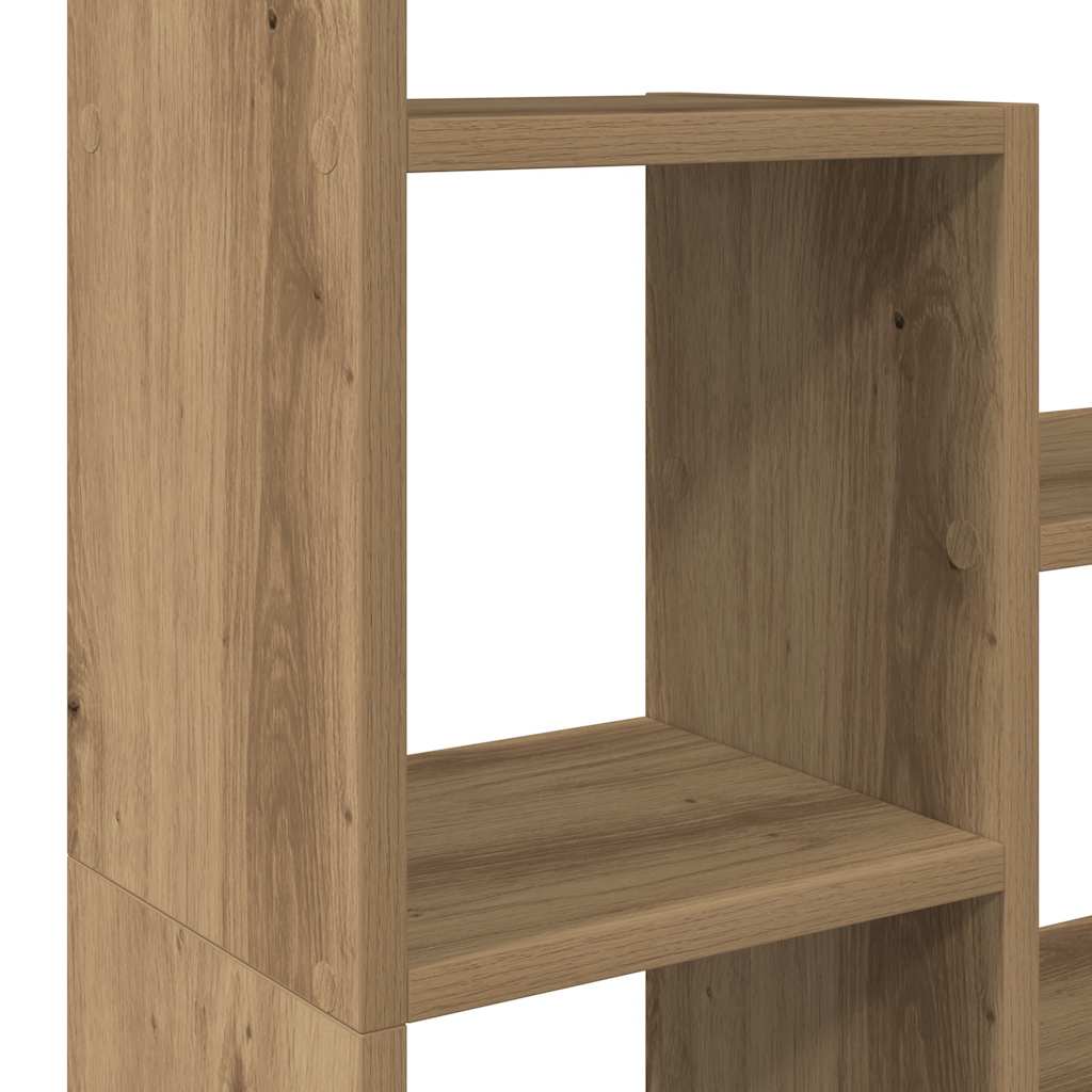 Bibliothèque chêne artisanal 72x20x120,5 cm bois d'ingénierie - XIOS