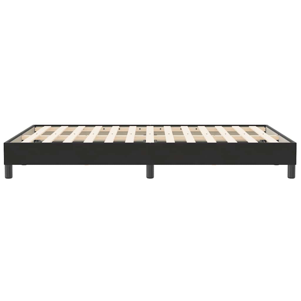 Cadre de lit sans matelas noir 120x210 cm velours - XIOS