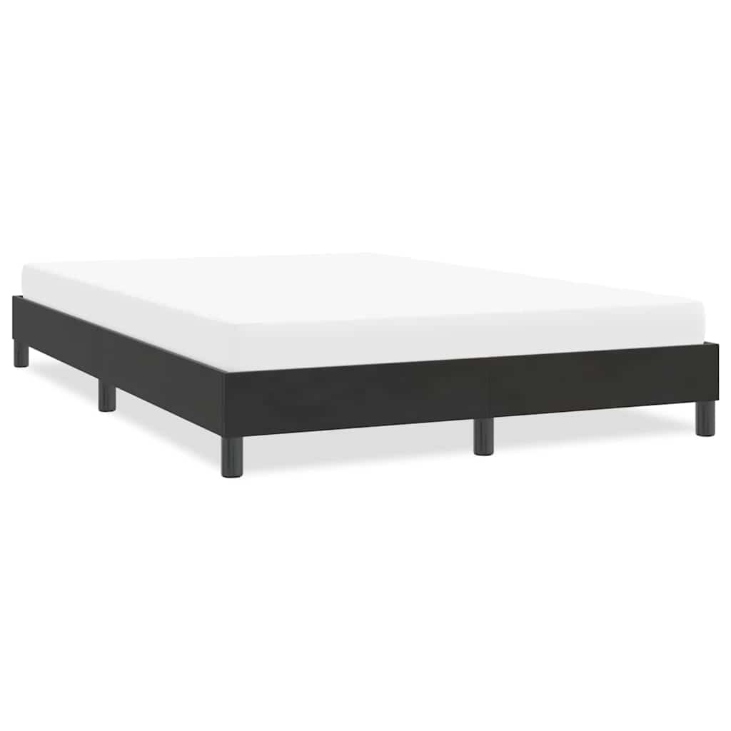 Cadre de lit sans matelas noir 140x210 cm velours - XIOS