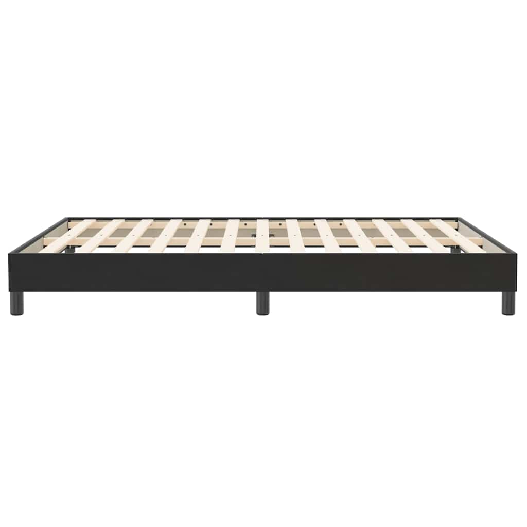 Cadre de lit sans matelas noir 160x210 cm velours - XIOS