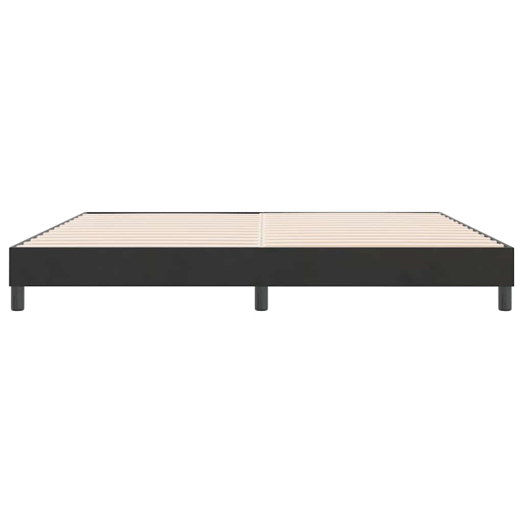 Cadre de lit sans matelas noir 180x210 cm velours - XIOS