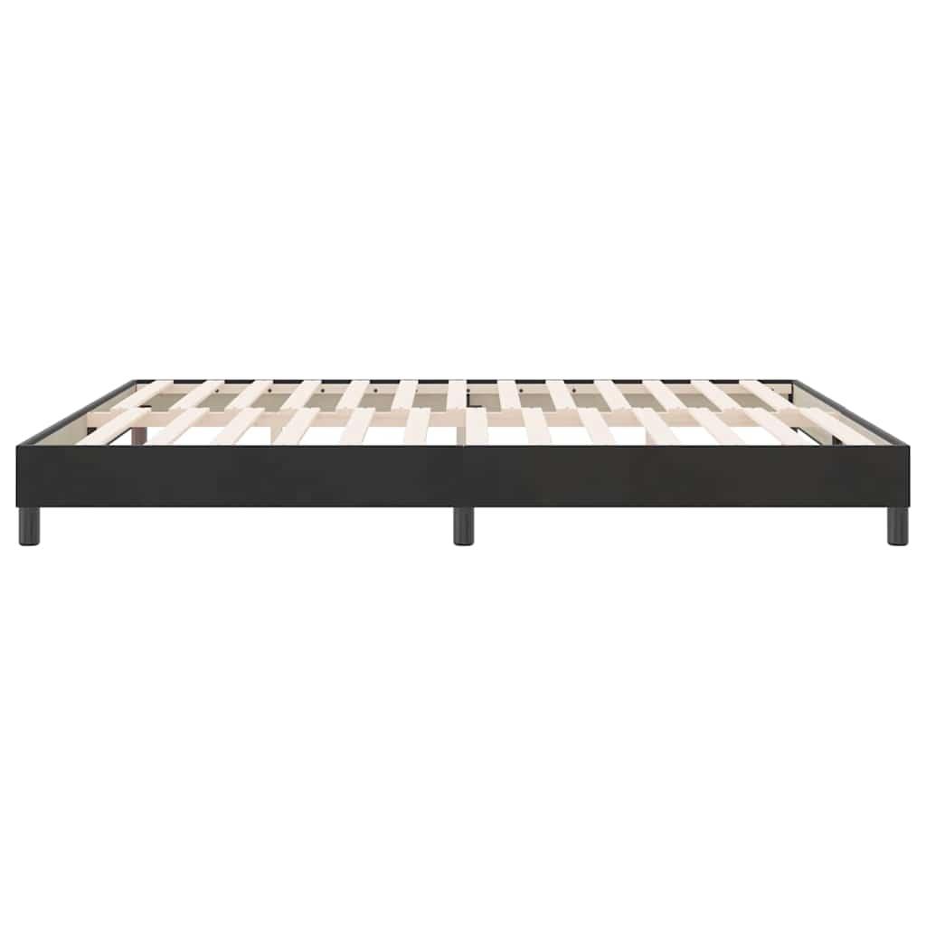 Cadre de lit sans matelas noir 180x210 cm velours - XIOS