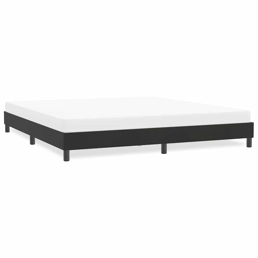 Cadre de lit sans matelas noir 180x210 cm velours - XIOS