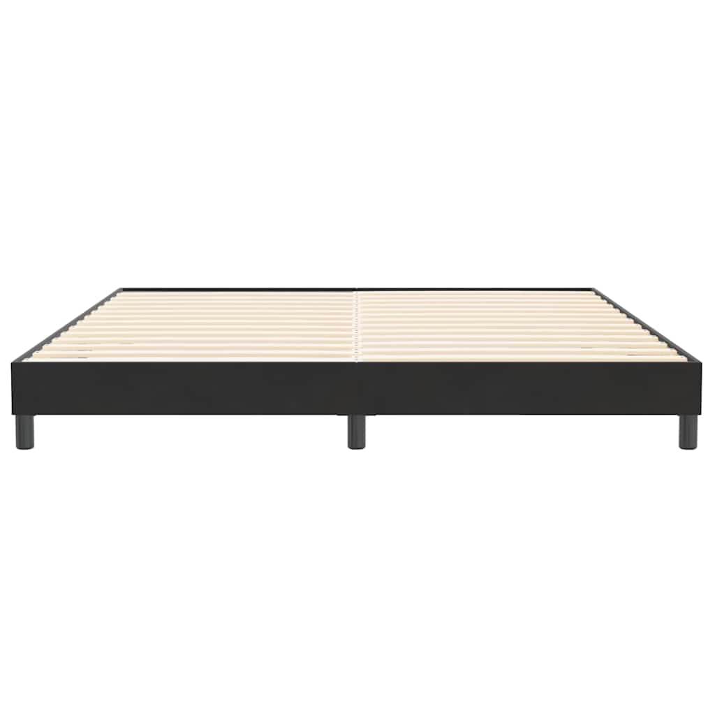 Cadre de lit sans matelas noir 200x210 cm velours - XIOS