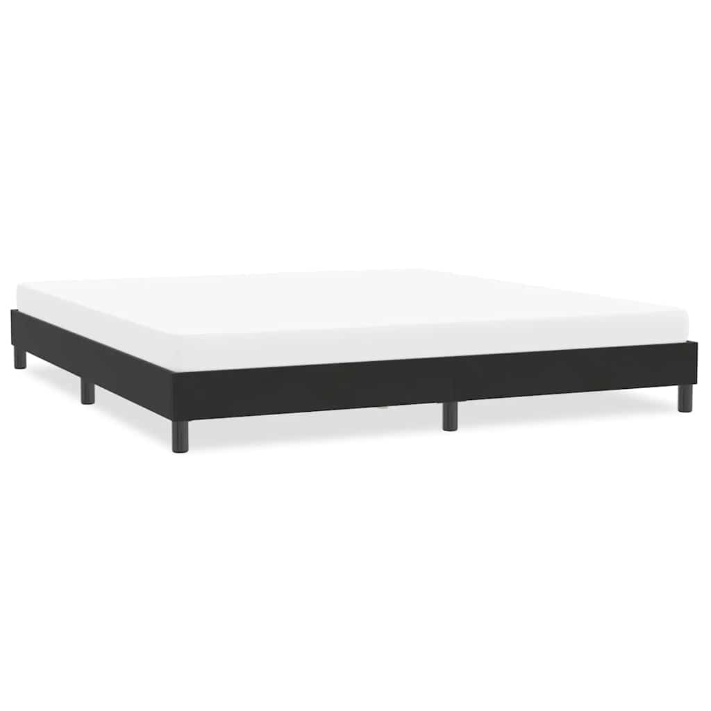 Cadre de lit sans matelas noir 200x210 cm velours - XIOS