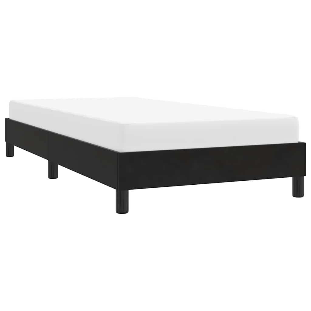 Cadre de lit sans matelas noir 80x220 cm velours - XIOS