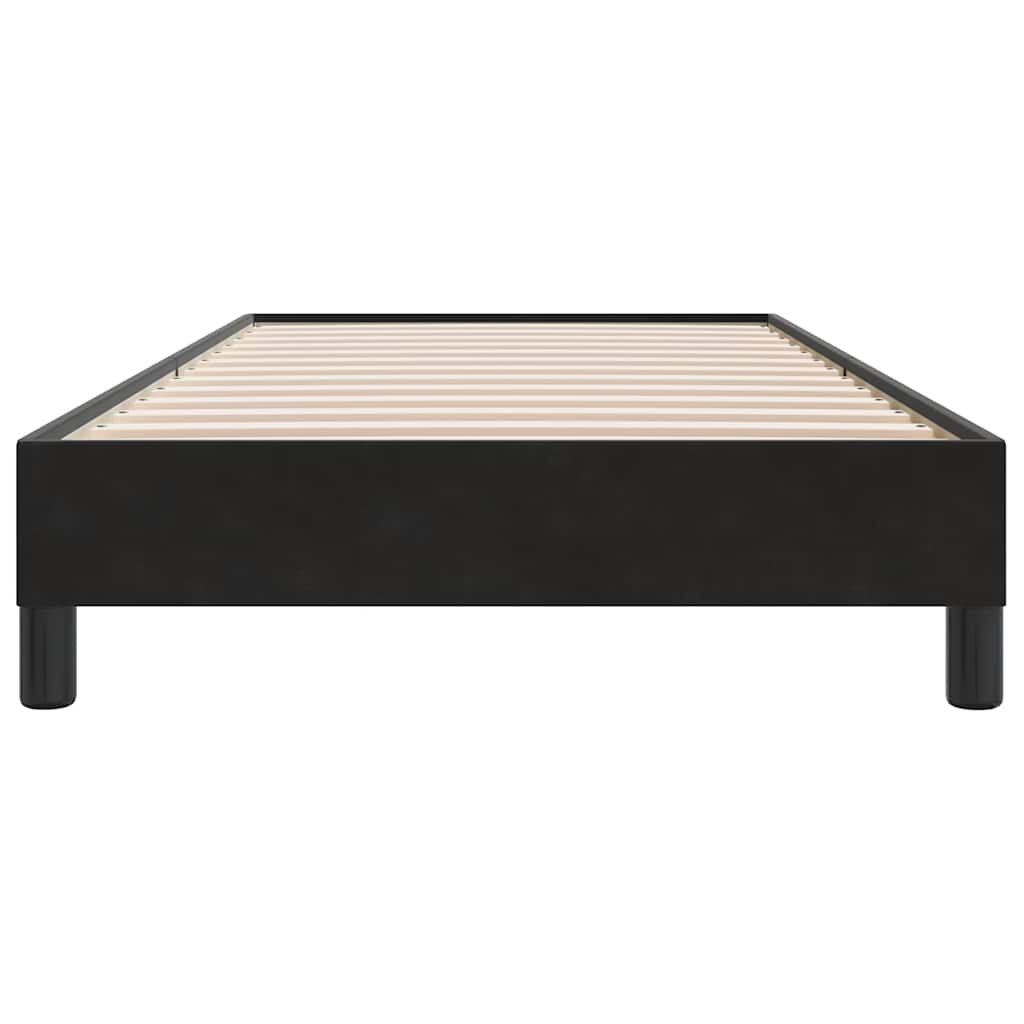 Cadre de lit sans matelas noir 80x220 cm velours - XIOS