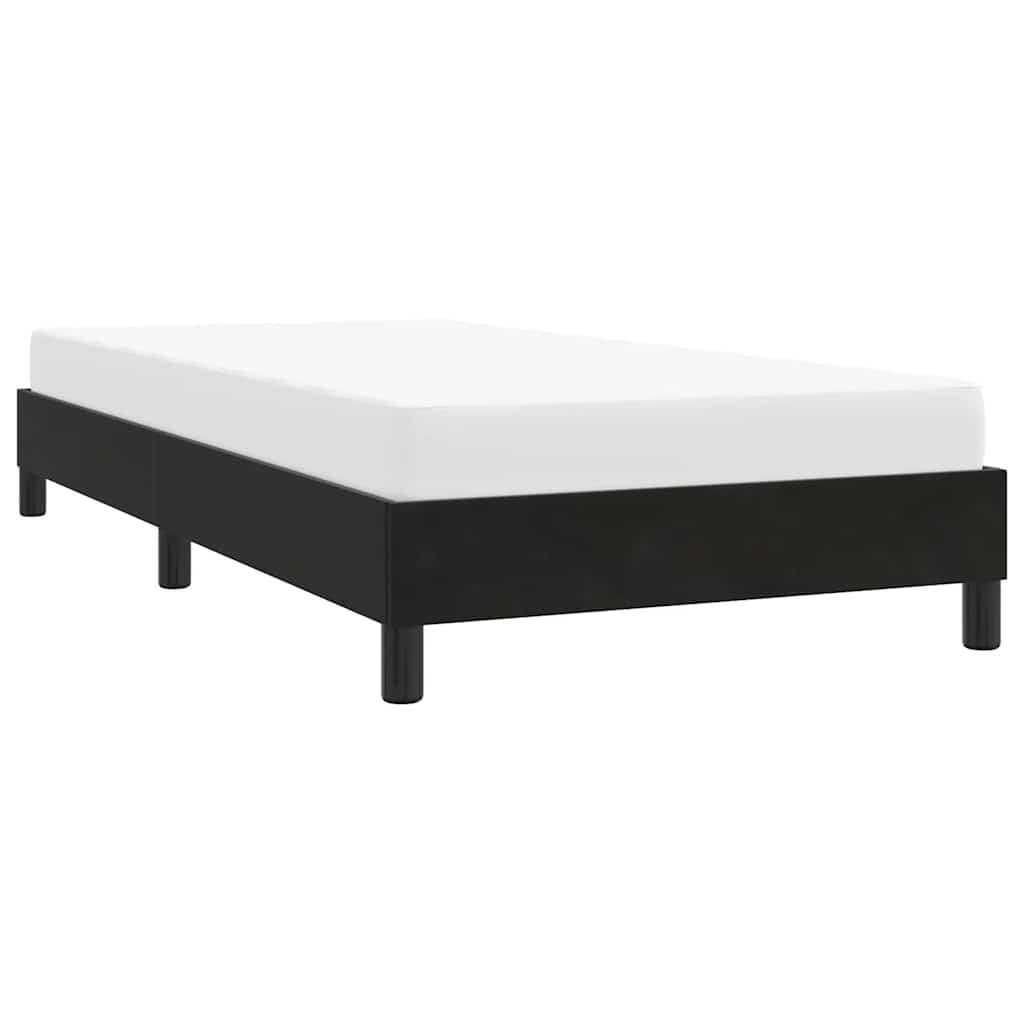 Cadre de lit sans matelas noir 90x220 cm velours - XIOS