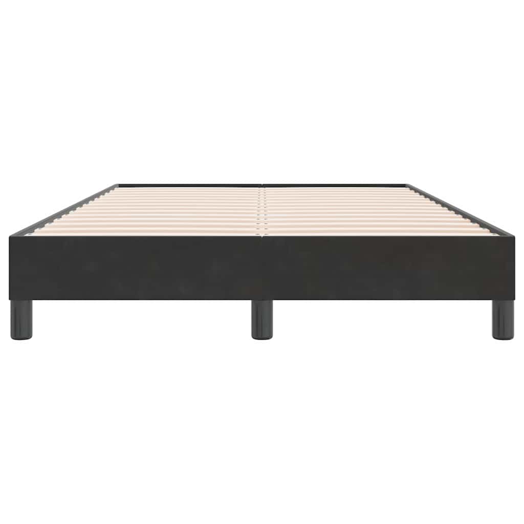Cadre de lit sans matelas noir 120x220 cm velours - XIOS