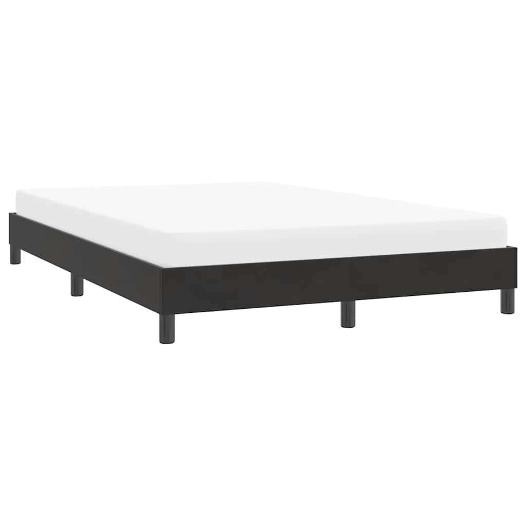 Cadre de lit sans matelas noir 160x220 cm velours - XIOS