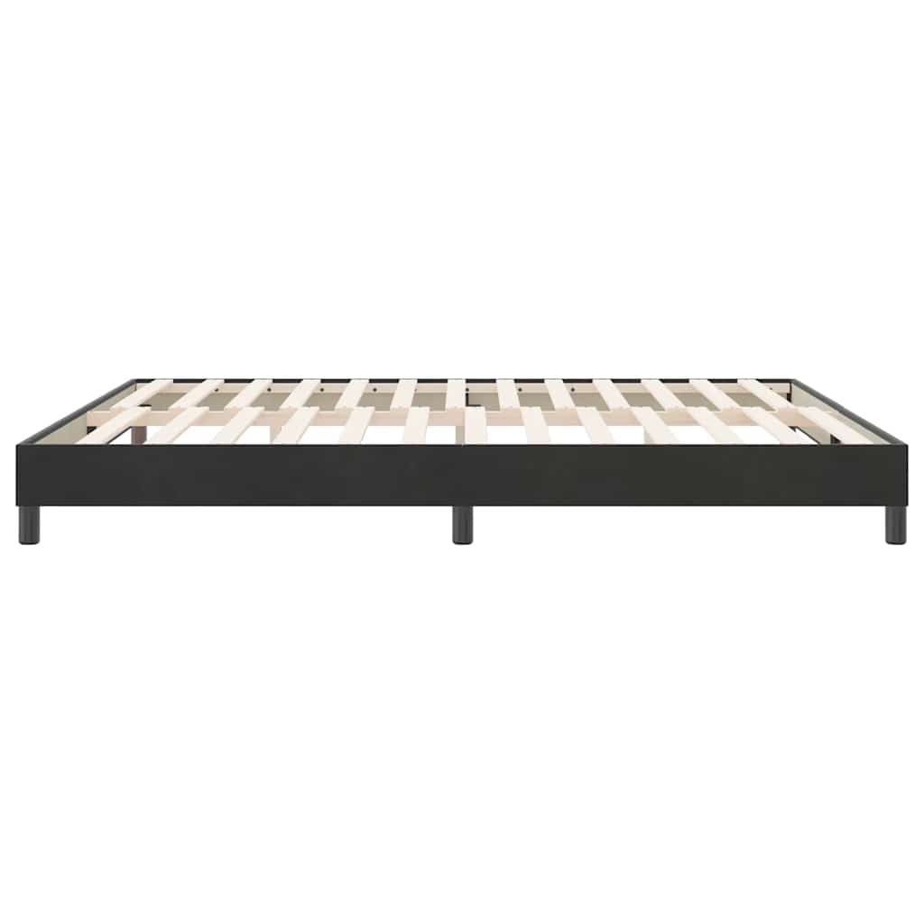 Cadre de lit sans matelas noir 180x220 cm velours - XIOS