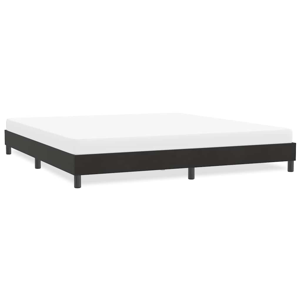 Cadre de lit sans matelas noir 180x220 cm velours - XIOS