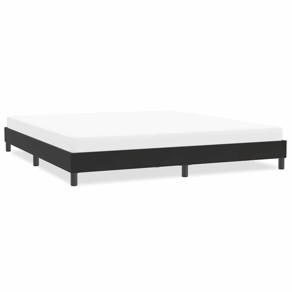 Cadre de lit sans matelas noir 200x220 cm velours - XIOS