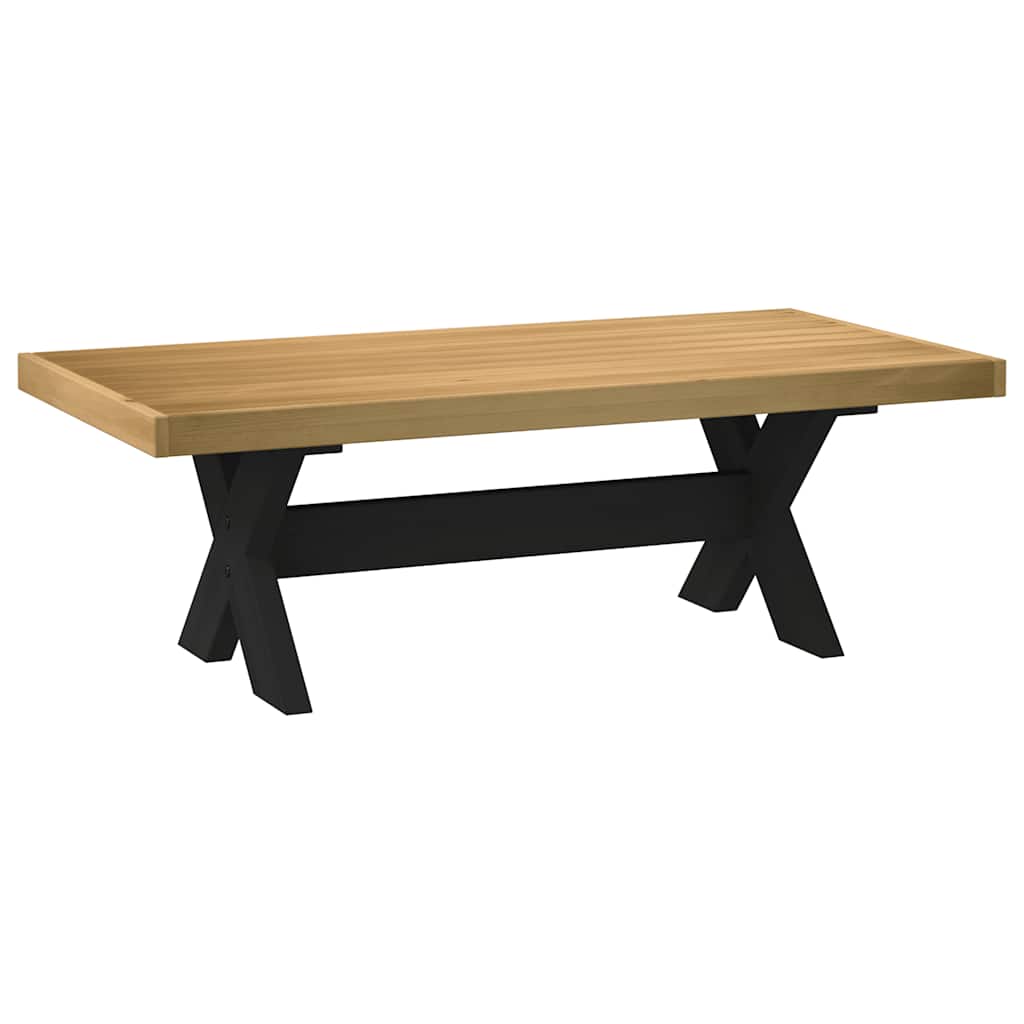 Table basse NOAIN pieds en forme de X 120x60x40 cm massif pin - XIOS