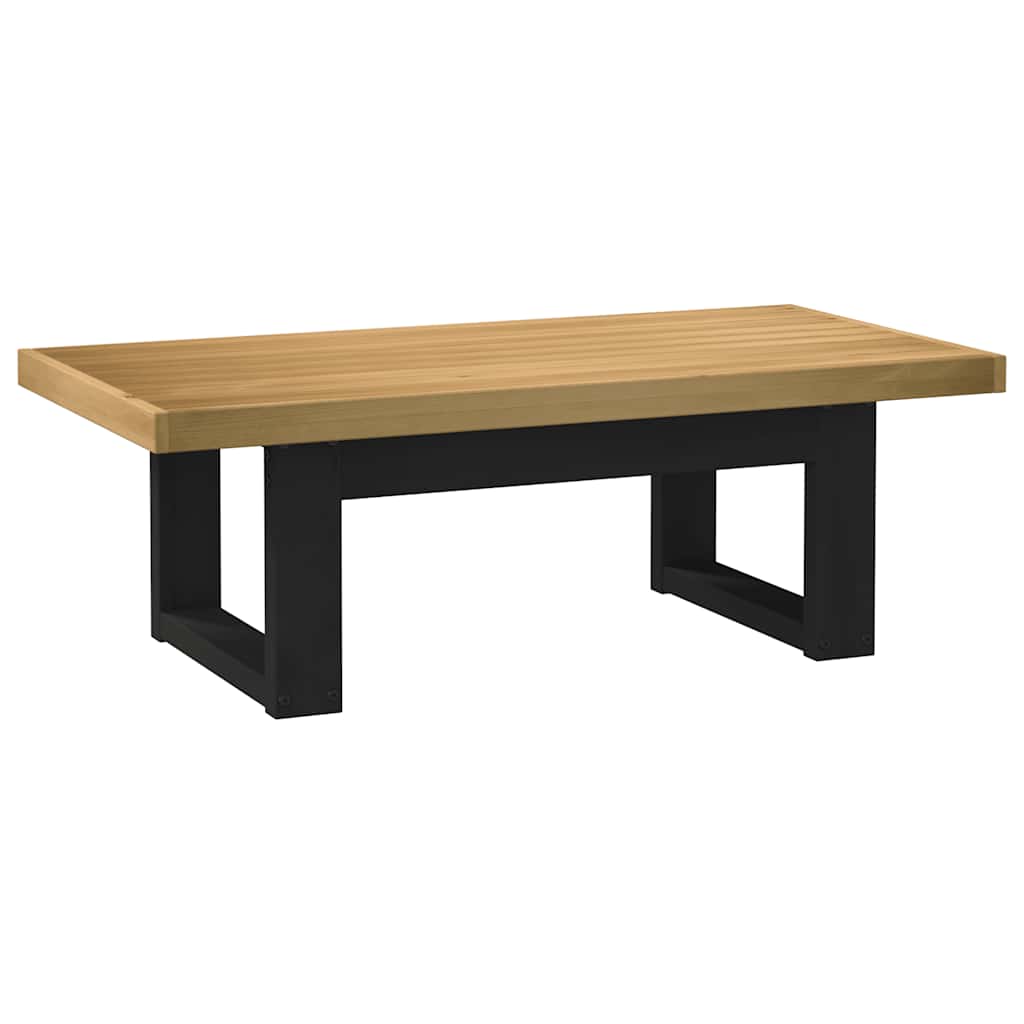 Table basse NOAIN pieds en forme de U 120x60x40 cm massif pin - XIOS